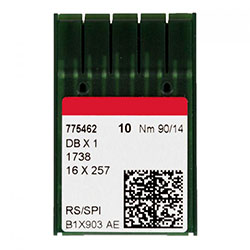 Needles for Industrial Plain-stitch Machine, DBx1 #14, pack of 10
