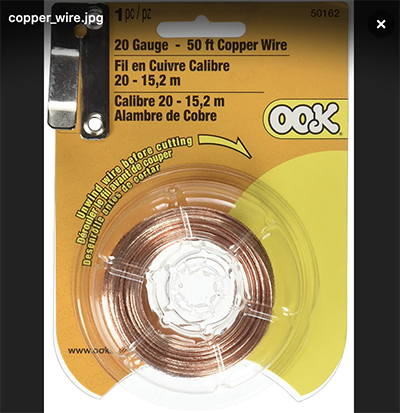 Copper Craft Wire, 20 gauge, 50ft