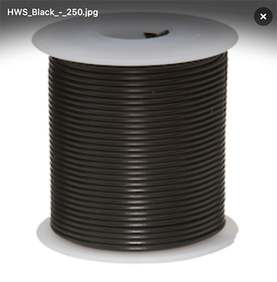 Hook-up Wire - Black (22 AWG)