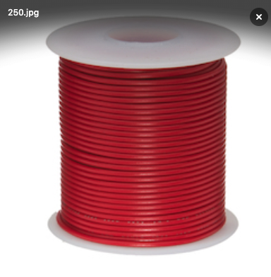 Hook Up Wire Red, 22 AWG, Stranded, 100'
