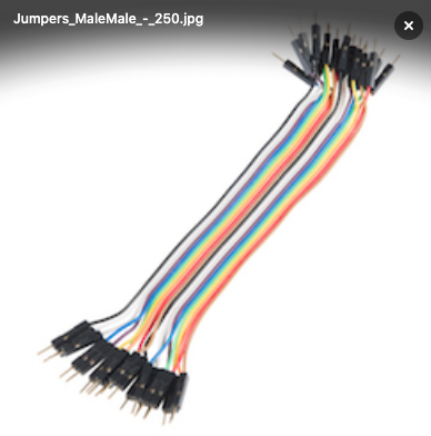Jumper Wires - Connected 6" (M/M, 20 pack)