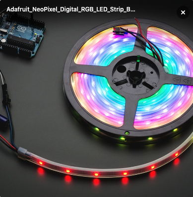 Adafruit NeoPixel Digital RGB LED Strip - Black 30 LED